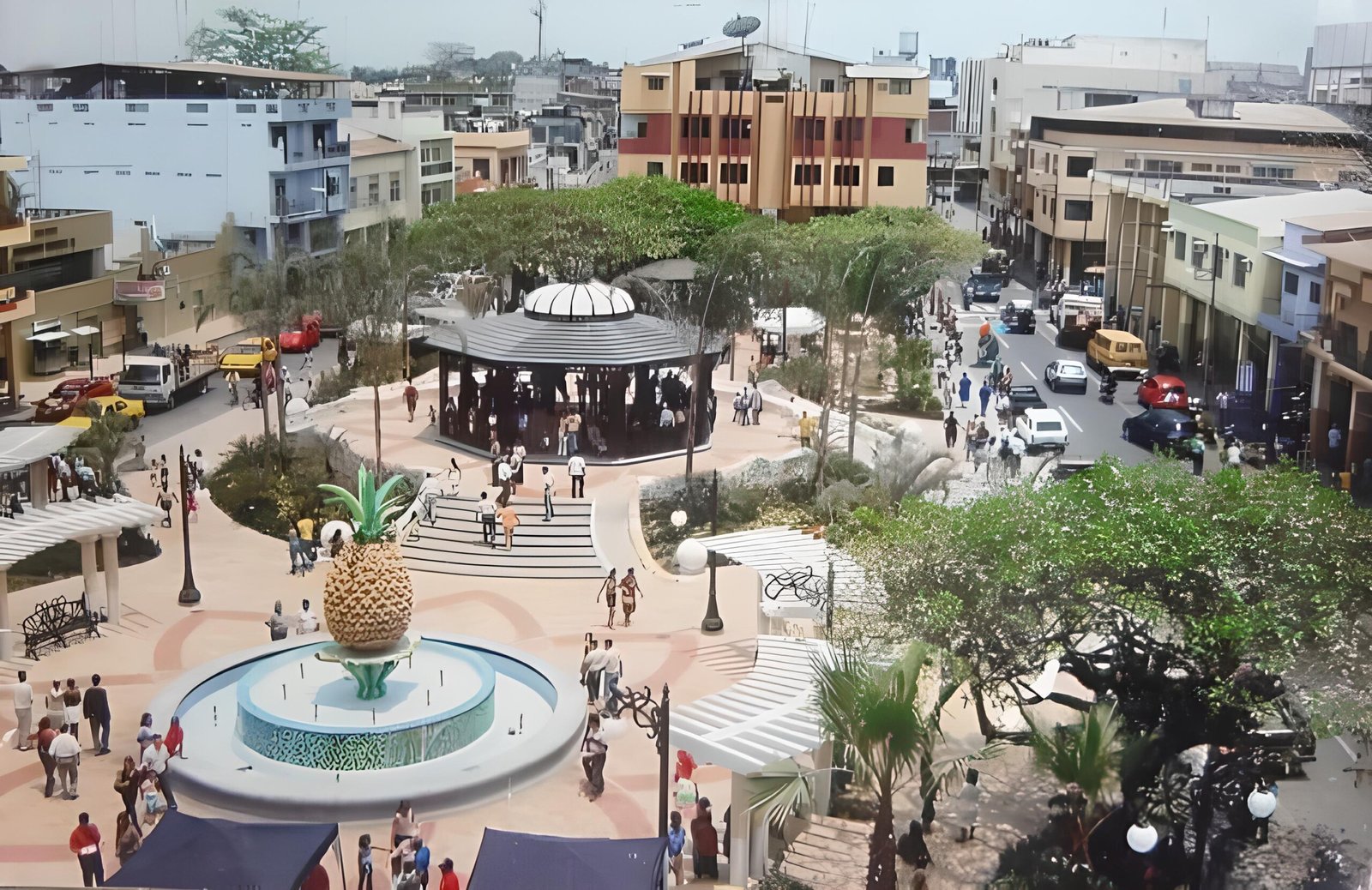 Parque central de Milagro